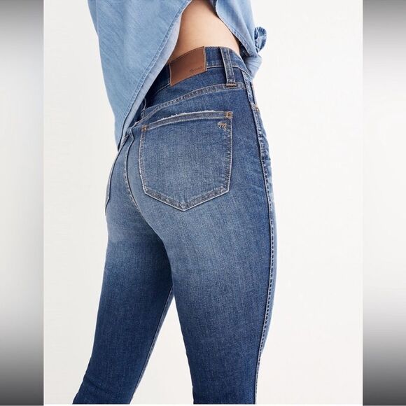 Madewell Women's 10" High Rise Skinny Jeans Size 29 Style H6319 Drop Hem Edition - Picture 3 of 12